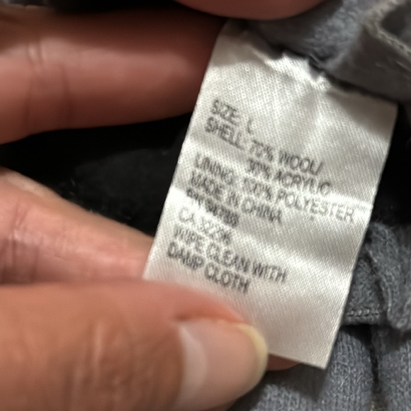 NWT GH Bass & Co. Wool Gloves-Heather Gray-Ruffle Detail - Picture 10 of 15